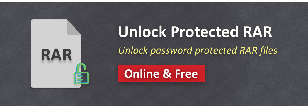 unlock password protected rar file free